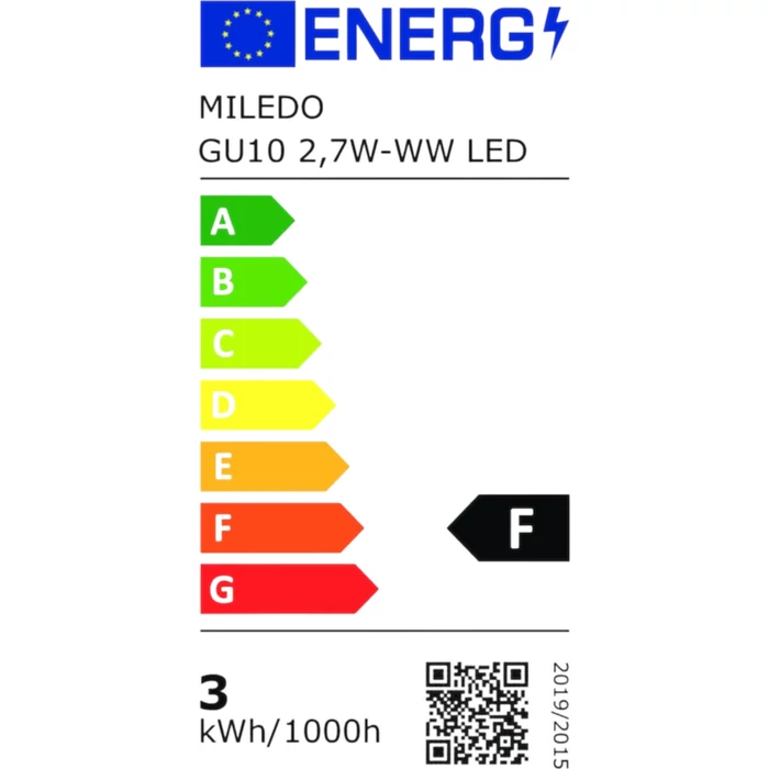 Kanlux LED izzó 2,7W GU10 220lm 3000K MILEDO 31227