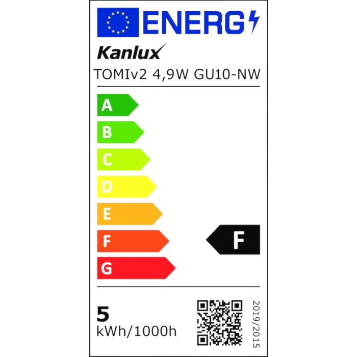 Kanlux LED izzó 4,9W GU10 400lm 4000K TOMIv2 34967