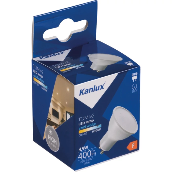 Kanlux LED izzó 4,9W GU10 400lm 6500K TOMIv2 34966