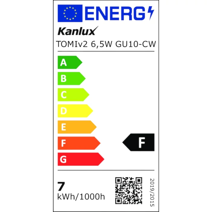 Kanlux LED izzó 6,5W GU10 530lm 6500K TOMIv2 34969