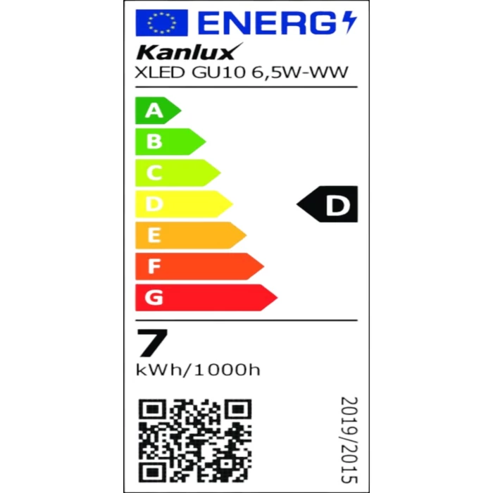 Kanlux LED izzó 6,5W GU10 850lm 3000K XLED 38413
