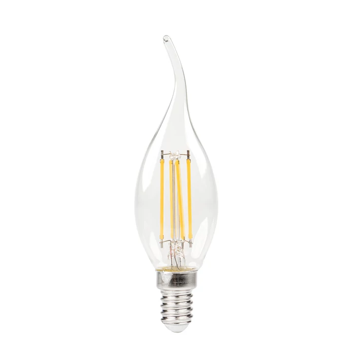 Kanlux LED izzó filament E14 gyertya láng 3,4W 470lm 2700K XLED C35F 39082