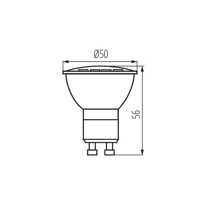 Kanlux 34964 LED izzó GU10 2,9W 295lm 4000K TOMIV2 34964