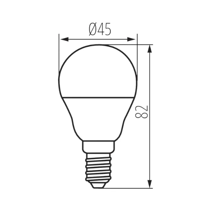 Kanlux LED izzó kisgömb E14 6,5W 3000K 806lm G45 BILO 26767