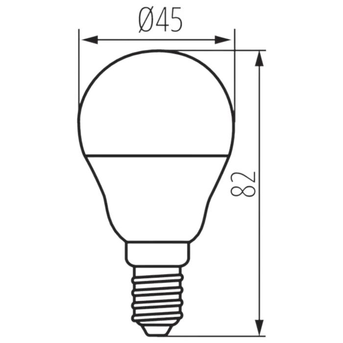 Kanlux LED izzó kisgömb E14 5,9W 2700K 806lm G45 IQ-LED 36694