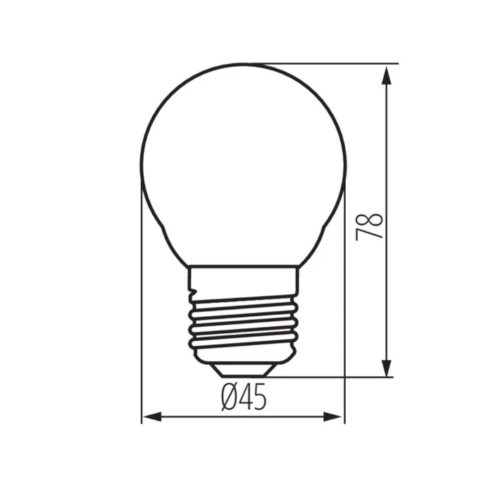 Kanlux XLED G45 E27 6W-NW-M 29633