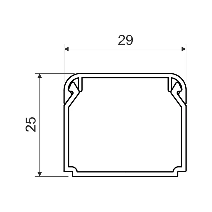 Kopos Kolin öntapadós kábelcsatorna 29x25 mm fehér műanyag 30m/köteg LHD 30X25_P2