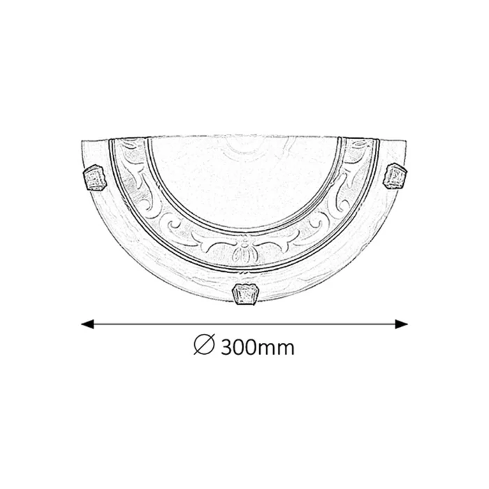 Laretta fali lámpa D30cm Rábalux 3712