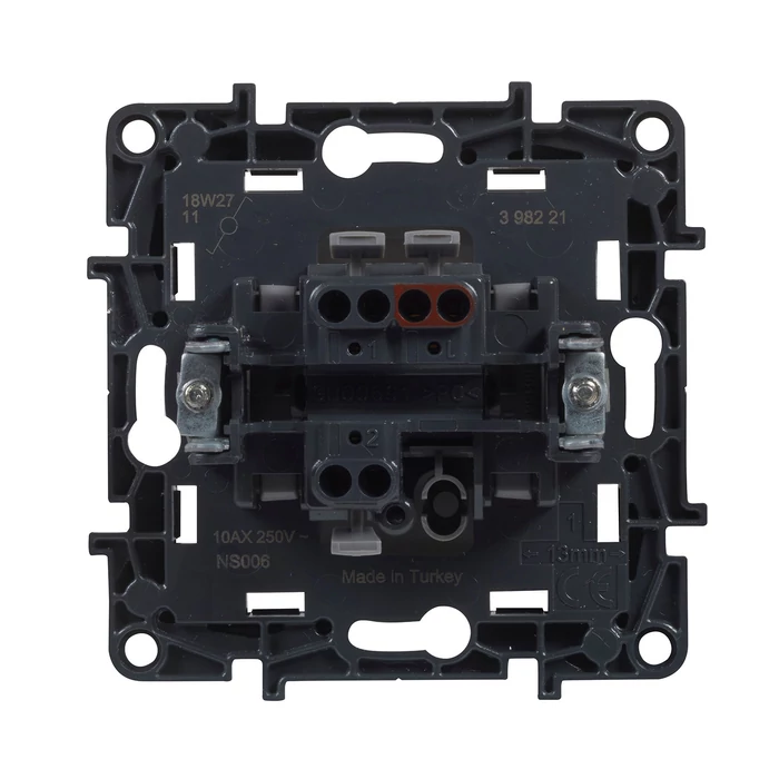 Legrand Niloé Step 106+6 kettős váltókapcsoló alumínium 10AX 863308