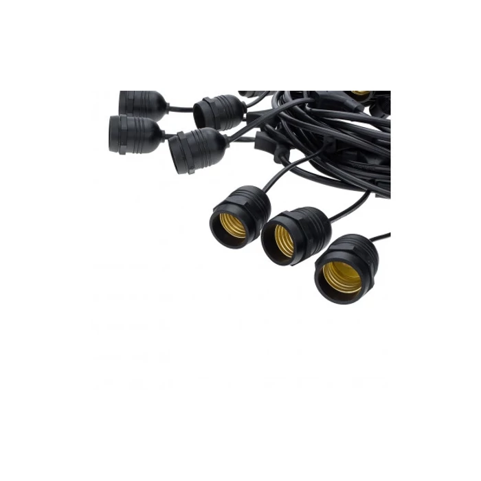 Optonica sorolható kültéri fényfüzér 15db E27 foglalattal 14.4m IP65 230V OT5051