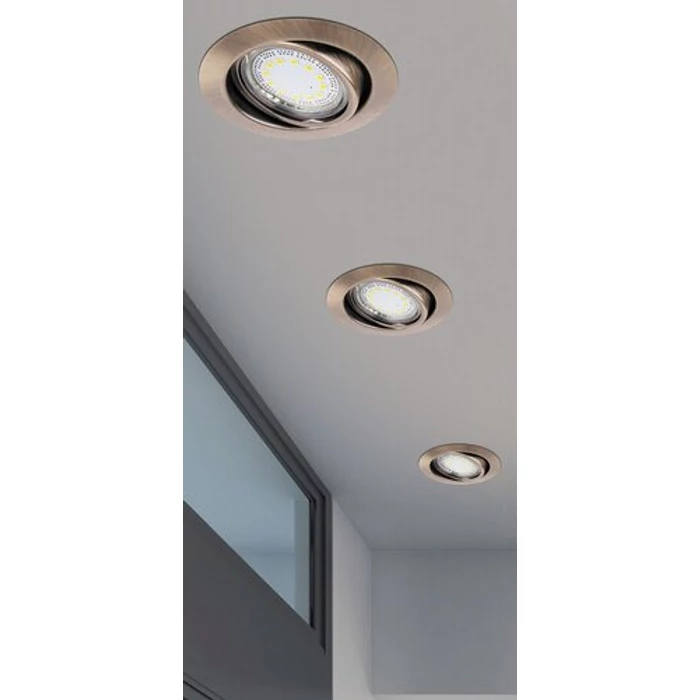 LITE LED 3XGU10 3W billenthető bronz beépíthető spot Rábalux 1051 (3db / szett)