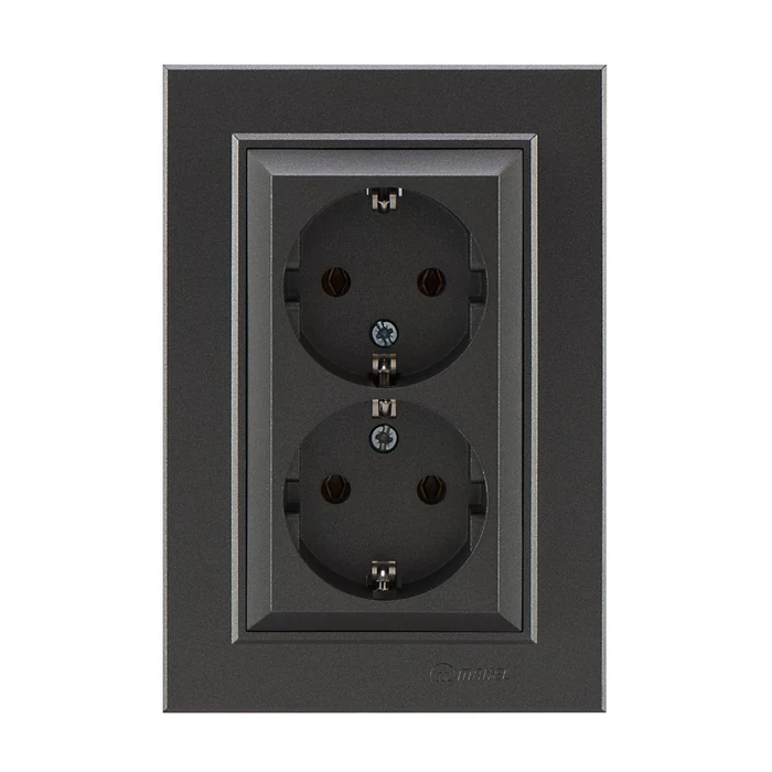 Makel Karea dupla dugalj 2x2P+F kerettel antracit 56050082