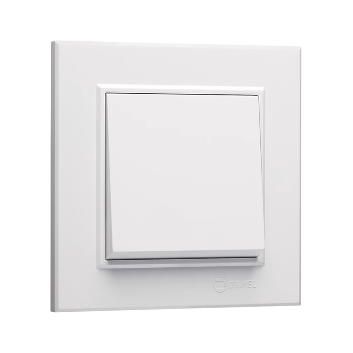 Makel Karea keresztkapcsoló (107) kerettel fehér 56001120