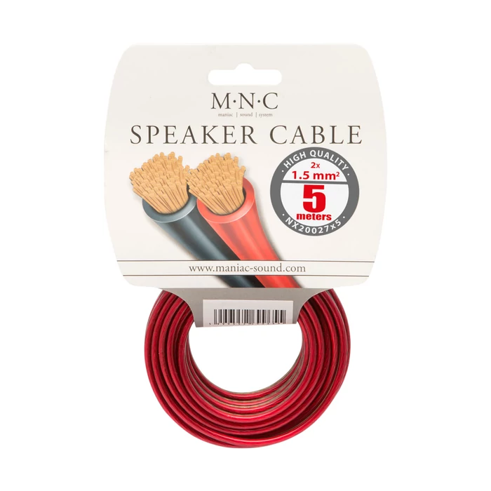 MNC hangfal kábel 2x1,5mm2 5m NX20027X5