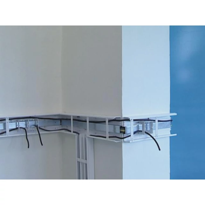 KOPOS KOLIN Műanyag kábelcsatorna 100x60mm tetővel fehér 2m 8m/cs EKE 100X60 HD