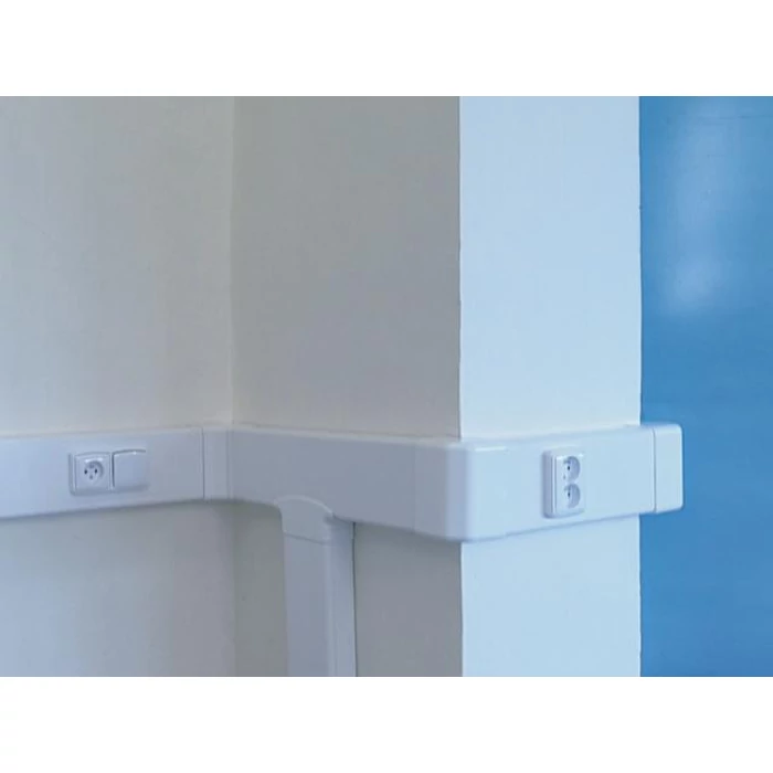 KOPOS KOLIN Műanyag kábelcsatorna 100x60mm tetővel fehér 2m 8m/cs EKE 100X60 HD