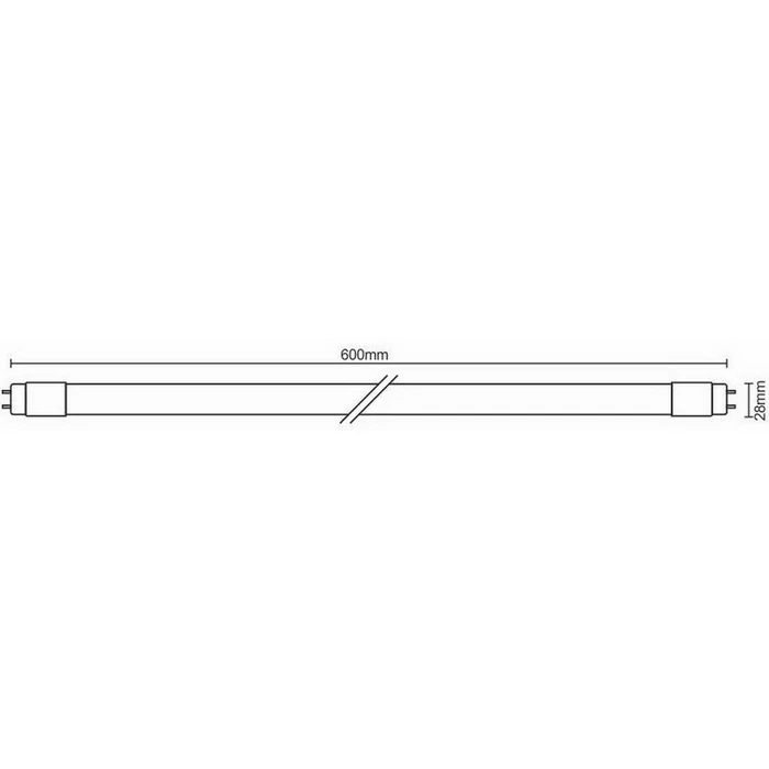 Nedes LED fénycső 10W T8 G13 28x600 980lm 300° CW