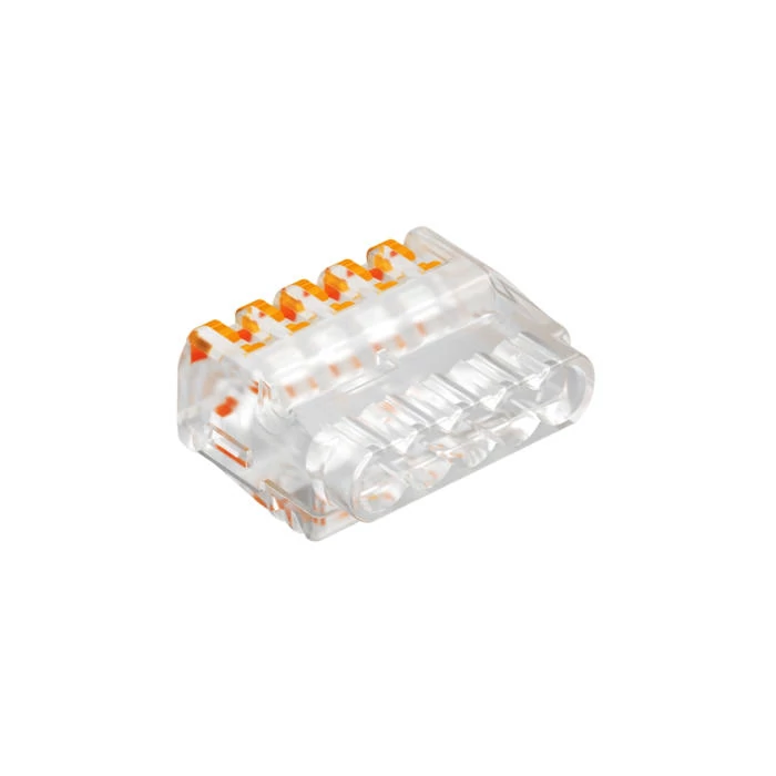 OBO 2054458 rugós vezetékösszekötő 5 pólusú, működtető karral 0,2-2,5mm2