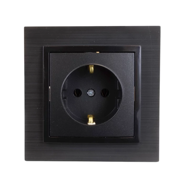 Olbia Electric TITAN 2P+F dugalj gyermekvédelemmel kerettel fekete BS-TN.S.COP