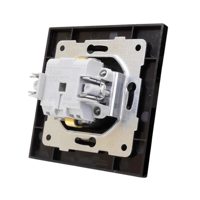 Olbia Electric TITAN 2P+F dugalj gyermekvédelemmel kerettel fekete BS-TN.S.COP