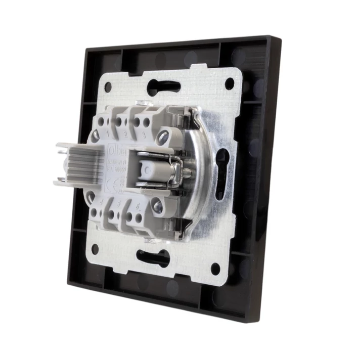 Olbia Electric TITAN 3-as csillárkapcsoló kerettel fekete BS-TN.3
