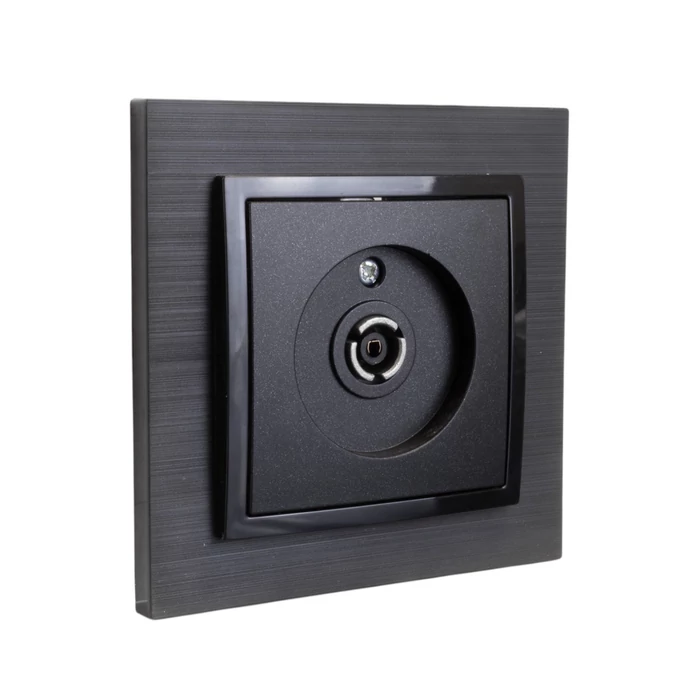 Olbia Electric TITAN TV aljzat végzáró kerettel fekete BS-TN.TV