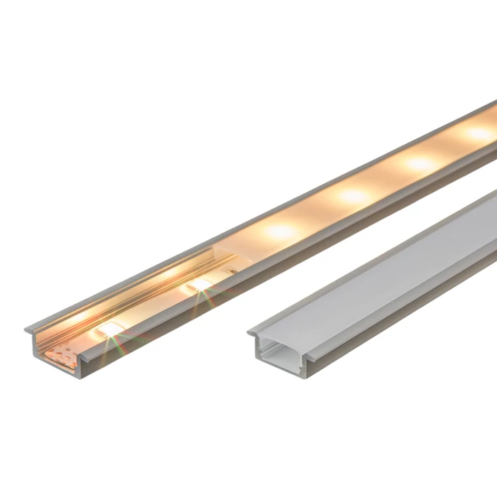 Opál PVC búra 41011A2 süllyeszthető alumínium LED profilhoz 2m (csak búra) 41011M2