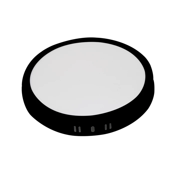 Optonica falon kívüli LED panel kerek 6W 420lm CCT fekete IP20 12929