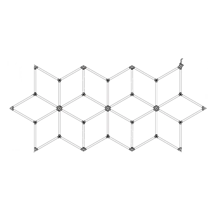 Optonica hexagon LED lámpa rendszer 16 modul 294W 35280lm 6000K 16825