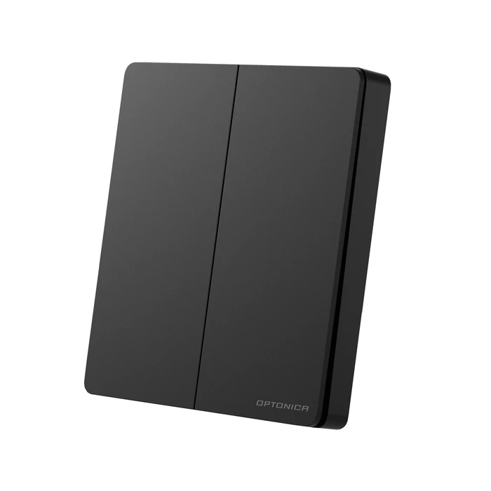 Optonica kinetikus vezeték nélküli kapcsoló + vezérlő fekete 2 körös 7654