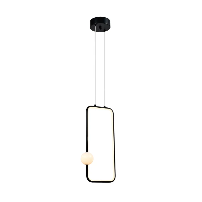 Optonica LED függeszték 15W 1200lm 3000K fekete IP20 19048