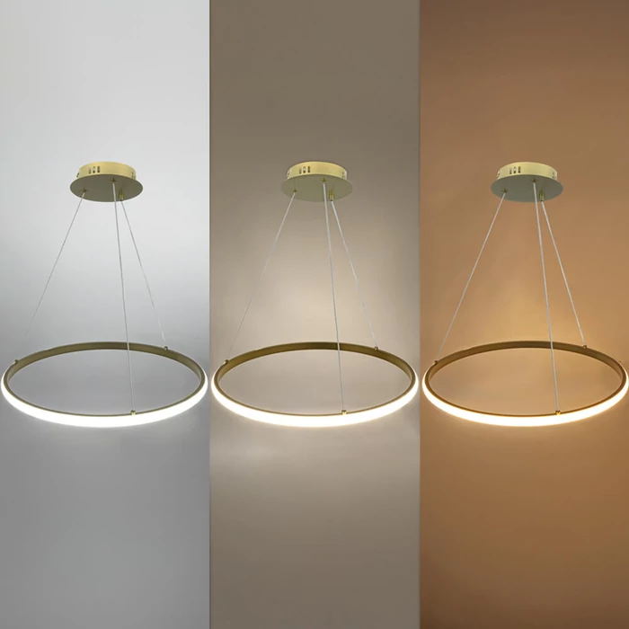 Optonica LED függeszték 30W 2080lm CCT arany IP20 19003