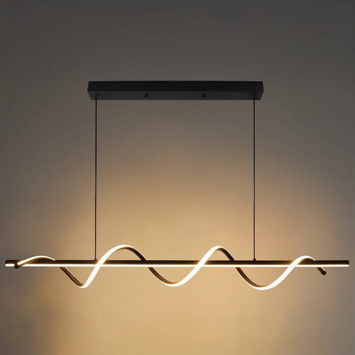 Optonica LED függeszték 30W 2400lm 3000K fekete IP20 19040