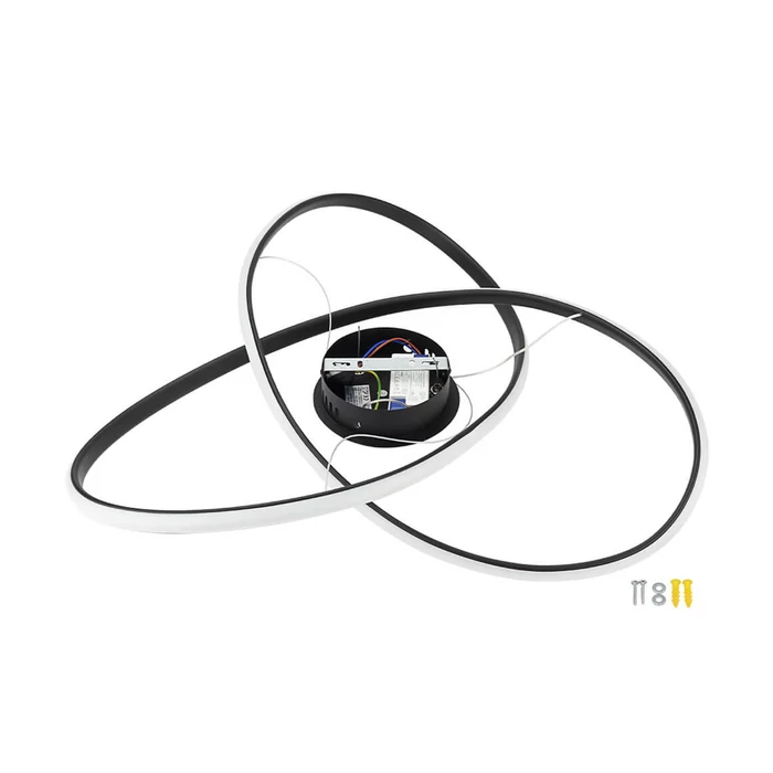 Optonica LED függeszték 30W 2400lm 3000K fekete IP20 19042