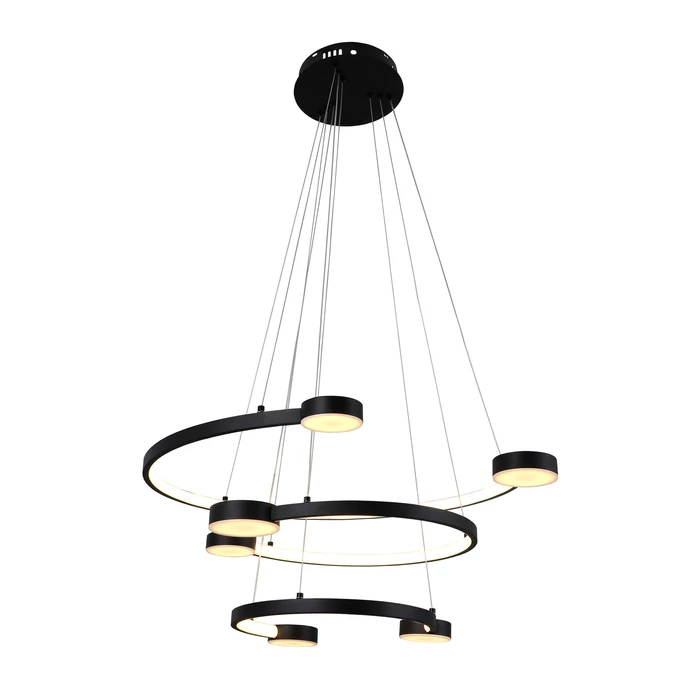 Optonica LED függeszték 40W 3200lm 3000K fekete IP20 19065