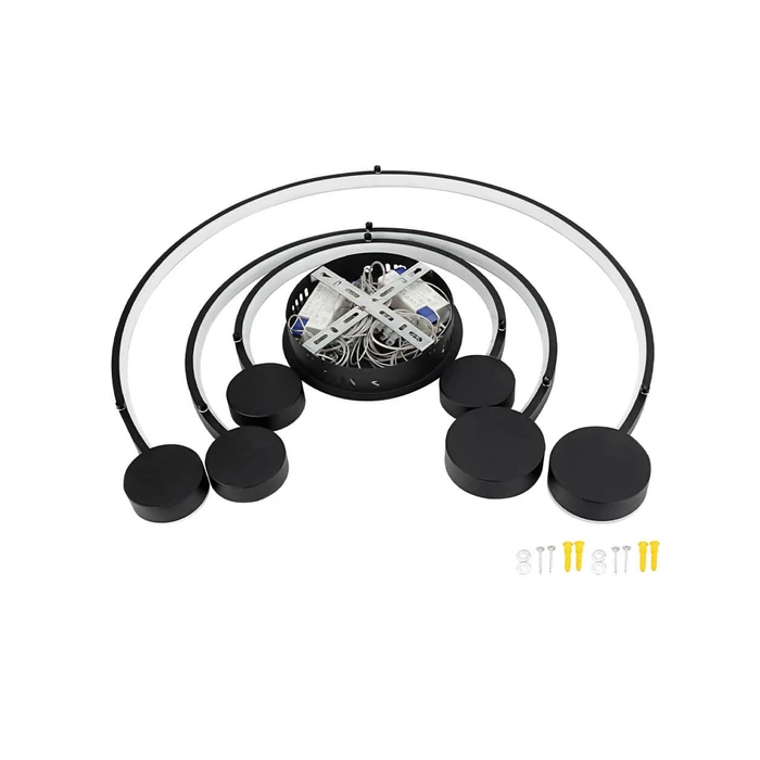 Optonica LED függeszték 40W 3200lm 3000K fekete IP20 19065