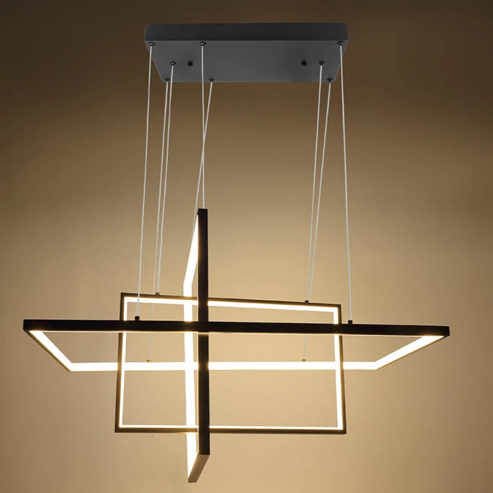 Optonica LED függeszték 67W 5360lm 3000K fekete IP20 19039