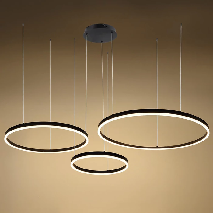 Optonica LED függeszték 70W 5600lm 3000K fekete IP20 19034
