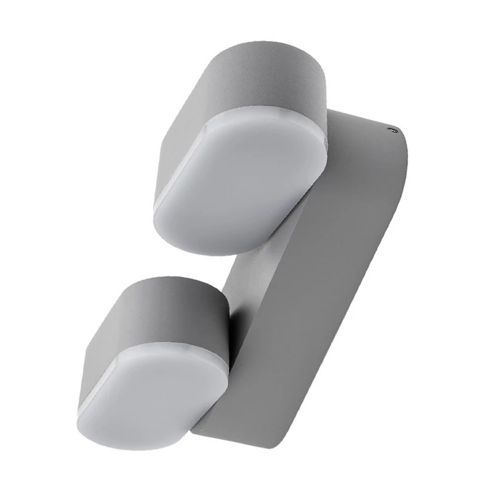 Optonica LED kültéri fali lámpa 12W 1320lm 3000K szürke forgatható IP54 7483