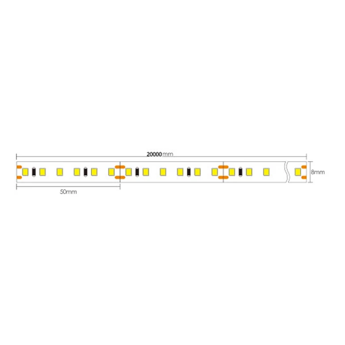Optonica LED szalag 24V 9W/m 1000lm/m 6000K 120 LED/m SMD 2835 IP20 4865
