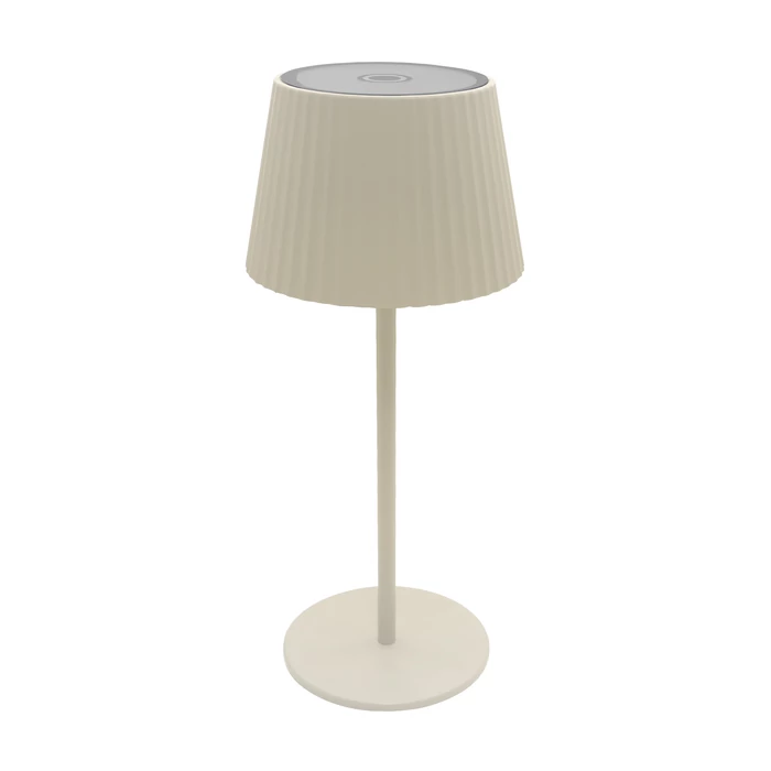 Optonica napelemes szolár LED asztali lámpa 2,5W 280lm CCT bézs IP54 253