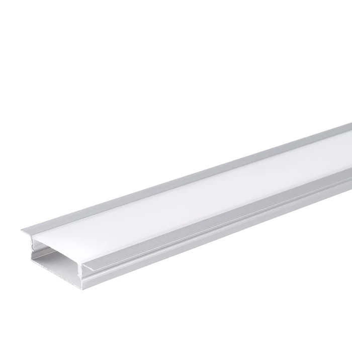 Optonica süllyeszthető alumínium LED profil opál búrával 2m 5118