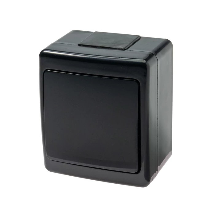 Pawbol falon kívüli egypólusú kapcsoló (101) fekete IP44 BETA D.3710WC