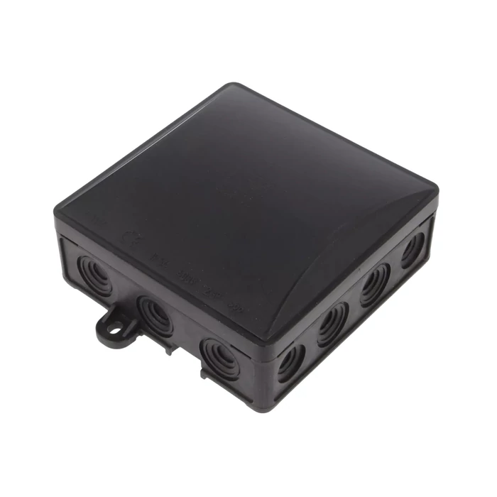 Pawbol kötődoboz falon kívüli 90x90x40 mm fekete IP54 A.0064C