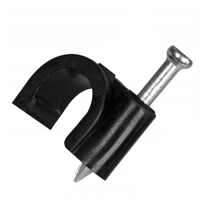 Pawbol szegelhető kábelrögzítő bilincs 10 mm fekete H.7008C