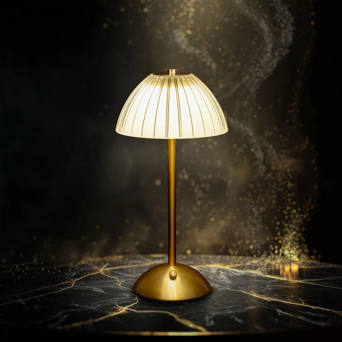 Phenom Paris LED asztali lámpa arany akkumulátoros USB-C 12501