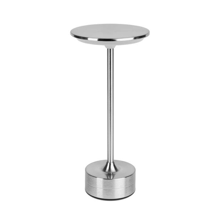 Phenom New York LED asztali lámpa ezüst akkumulátoros USB-C 12502C