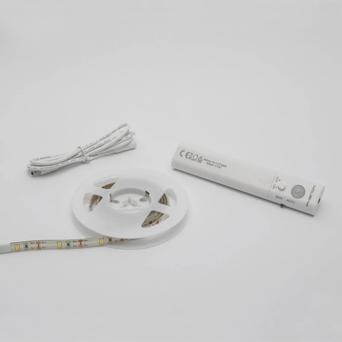 Phenom LED szalag szett 1m 180 lm/m 4W/m 3000K meleg fehér mozgásérzékelővel szerelt 4xAAA 55855
