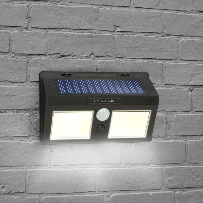 Phenom mozgásérzékelős szolár fali reflektor COB LED 55287