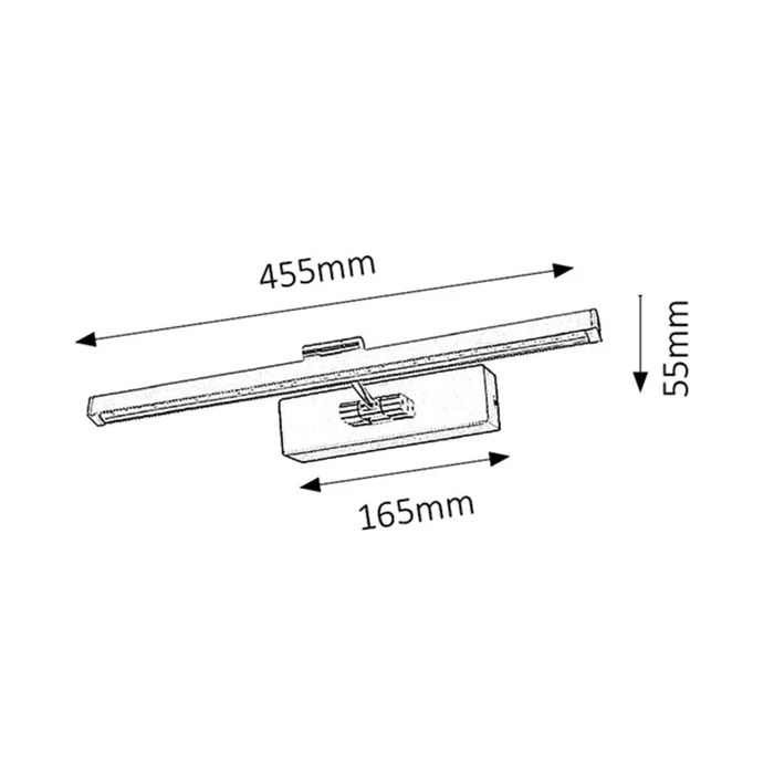 Picture guard képmegvilágító LED 8W 580Lm 3000K lámpatest Rábalux 3650